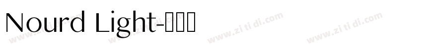 Nourd Light字体转换